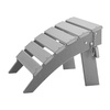 image:imageVEVOR Adirondack Ottoman 187L x 189W x 138H Inch HDPE Plastic Folding Adirondack Ottoman WeatherResistant Foot Rest for Adirondack Chair Widely Used for Outside Porch Pool Lawn Backyard BlueGray