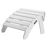 image:imageVEVOR Adirondack Ottoman 187L x 189W x 138H Inch HDPE Plastic Folding Adirondack Ottoman WeatherResistant Foot Rest for Adirondack Chair Widely Used for Outside Porch Pool Lawn Backyard BlueWhite