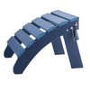 image:imageVEVOR Adirondack Ottoman 187L x 189W x 138H Inch HDPE Plastic Folding Adirondack Ottoman WeatherResistant Foot Rest for Adirondack Chair Widely Used for Outside Porch Pool Lawn Backyard BlueBlue
