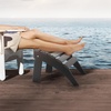 image:imageVEVOR Adirondack Ottoman 187L x 189W x 138H Inch HDPE Plastic Folding Adirondack Ottoman WeatherResistant Foot Rest for Adirondack Chair Widely Used for Outside Porch Pool Lawn Backyard BlueBlack