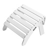 image:imageVEVOR Adirondack Ottoman 187L x 189W x 138H Inch HDPE Plastic Folding Adirondack Ottoman WeatherResistant Foot Rest for Adirondack Chair Widely Used for Outside Porch Pool Lawn Backyard BlueWhite