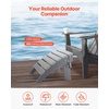 image:imageVEVOR Adirondack Ottoman 187L x 189W x 138H Inch HDPE Plastic Folding Adirondack Ottoman WeatherResistant Foot Rest for Adirondack Chair Widely Used for Outside Porch Pool Lawn Backyard BlueGray