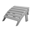 image:imageVEVOR Adirondack Ottoman 187L x 189W x 138H Inch HDPE Plastic Folding Adirondack Ottoman WeatherResistant Foot Rest for Adirondack Chair Widely Used for Outside Porch Pool Lawn Backyard BlueGray