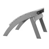image:imageVEVOR Adirondack Ottoman 187L x 189W x 138H Inch HDPE Plastic Folding Adirondack Ottoman WeatherResistant Foot Rest for Adirondack Chair Widely Used for Outside Porch Pool Lawn Backyard BlueGray