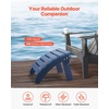 image:imageVEVOR Adirondack Ottoman 187L x 189W x 138H Inch HDPE Plastic Folding Adirondack Ottoman WeatherResistant Foot Rest for Adirondack Chair Widely Used for Outside Porch Pool Lawn Backyard BlueBlue