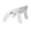 image:imageVEVOR Adirondack Ottoman 187L x 189W x 138H Inch HDPE Plastic Folding Adirondack Ottoman WeatherResistant Foot Rest for Adirondack Chair Widely Used for Outside Porch Pool Lawn Backyard BlueWhite