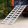 image:imageVEVOR Aluminum Ramps 1250lbs Straight Ramp with Treads and Load Straps Portable Loading Ramp for Motorcycles ATVs Trucks Lawn Mower Dirt Bike Garden Tractor 78 L x 12 W 2Pcs1250lbs