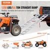 image:imageVEVOR Aluminum Ramps 1250lbs Straight Ramp with Treads and Load Straps Portable Loading Ramp for Motorcycles ATVs Trucks Lawn Mower Dirt Bike Garden Tractor 78 L x 12 W 2Pcs1250lbs