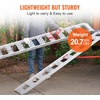 image:imageVEVOR Aluminum Ramps 1250lbs Straight Ramp with Treads and Load Straps Portable Loading Ramp for Motorcycles ATVs Trucks Lawn Mower Dirt Bike Garden Tractor 78 L x 12 W 2Pcs1250lbs