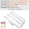 image:imageVEVOR Aluminum Ramps 1250lbs Straight Ramp with Treads and Load Straps Portable Loading Ramp for Motorcycles ATVs Trucks Lawn Mower Dirt Bike Garden Tractor 78 L x 12 W 2Pcs1500lbs