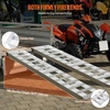 image:imageVEVOR Aluminum Ramps 880 LBS Capacity 472 x 85 Loading Ramps for Motorcycle Dirt Bike Trailer ATV UTV Garden Tractor and Lawn Mower 2PCS6000lbs
