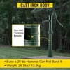 image:imageVEVOR Antique Hand Water Pump Stand Pitcher Pump Stand Cast Iron Well Pump Stand wPreset 05 Holes for Easy Installation Old Fashion Pitcher Hand Pump Stand for Home Yard Pond Garden Outdoors GreenGreen