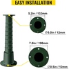 image:imageVEVOR Antique Hand Water Pump Stand Pitcher Pump Stand Cast Iron Well Pump Stand wPreset 05 Holes for Easy Installation Old Fashion Pitcher Hand Pump Stand for Home Yard Pond Garden Outdoors GreenGreen