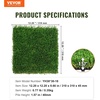 image:imageVEVOR Artifical Grass Turf 4 x 6 ft Thick Grass Rug Indoor Outdoor 138 Realistic Synthetic Grass Mat with Drainage Holes Perfect for Patio Garden Lawn Home Backyard Dog Mats18 Pack  12x12
