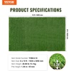 image:imageVEVOR Artifical Grass Turf 4 x 6 ft Thick Grass Rug Indoor Outdoor 138 Realistic Synthetic Grass Mat with Drainage Holes Perfect for Patio Garden Lawn Home Backyard Dog Mats6 x 10 Rectangular