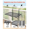 image:imageVEVOR Balcony Hanging Table 24 x 16 inch Metal Folding Balcony Railing Table 5Level Adjustable Fit Railing from 1 to 47 Serving for Outdoor Bar Patio amp Deck24 x 16 inch