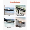 image:imageVEVOR Balcony Hanging Table 24 x 16 inch Metal Folding Balcony Railing Table 5Level Adjustable Fit Railing from 1 to 47 Serving for Outdoor Bar Patio amp Deck48 x 12 inch