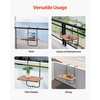 image:imageVEVOR Balcony Hanging Table 24 x 16 inch Metal Folding Balcony Railing Table 5Level Adjustable Fit Railing from 1 to 47 Serving for Outdoor Bar Patio amp Deck23 x 16 inch