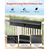 image:imageVEVOR Balcony Hanging Table 24 x 16 inch Metal Folding Balcony Railing Table 5Level Adjustable Fit Railing from 1 to 47 Serving for Outdoor Bar Patio amp Deck48 x 12 inch