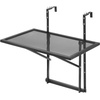 image:imageVEVOR Balcony Hanging Table 24 x 16 inch Metal Folding Balcony Railing Table 5Level Adjustable Fit Railing from 1 to 47 Serving for Outdoor Bar Patio amp Deck24 x 16 inch