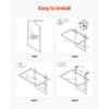 image:imageVEVOR Balcony Hanging Table 24 x 16 inch Metal Folding Balcony Railing Table 5Level Adjustable Fit Railing from 1 to 47 Serving for Outdoor Bar Patio amp Deck24 x 16 inch