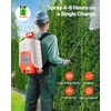 image:imageVEVOR Battery Powered Backpack Sprayer 4 Gallons Electric Lawn Sprayer with 8 Nozzles amp 2 Telescopic Wands 90PSI Adjustable Pressure 46 Hour Runtime Yard Sprayers for Lawn and Garden