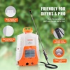 image:imageVEVOR Battery Powered Backpack Sprayer Electric Back Pack Sprayer 4 Gallon 2 Wands amp 8 Nozzles Adjustable 090 PSI 4H Runtime Portable Lawn amp Garden Sprayers for Weeding Spraying Cleaning4 Gal