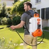 image:imageVEVOR Battery Powered Backpack Sprayer Electric Back Pack Sprayer 4 Gallon 2 Wands amp 8 Nozzles Adjustable 090 PSI 4H Runtime Portable Lawn amp Garden Sprayers for Weeding Spraying Cleaning4 Gal 18 V