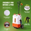 image:imageVEVOR BatteryPowered Sprayer with Wheeled Cart 10 Gallons Electric Weed Sprayer Adjustable 080 PSI Yard Lawn Sprayers with Wheels 5 Nozzles amp 98ft Hose 36H Spray Time for Weeding Cleaning4 Gal with Cart