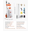 image:imageVEVOR BatteryPowered Sprayer with Wheeled Cart 10 Gallons Electric Weed Sprayer Adjustable 080 PSI Yard Lawn Sprayers with Wheels 5 Nozzles amp 98ft Hose 36H Spray Time for Weeding Cleaning10 Gal
