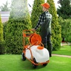 image:imageVEVOR BatteryPowered Sprayer with Wheeled Cart 10 Gallons Electric Weed Sprayer Adjustable 080 PSI Yard Lawn Sprayers with Wheels 5 Nozzles amp 98ft Hose 36H Spray Time for Weeding Cleaning15 GalCustom Bulit Cart
