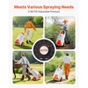 image:imageVEVOR BatteryPowered Sprayer with Wheeled Cart 10 Gallons Electric Weed Sprayer Adjustable 080 PSI Yard Lawn Sprayers with Wheels 5 Nozzles amp 98ft Hose 36H Spray Time for Weeding Cleaning131 Gal