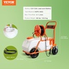 image:imageVEVOR BatteryPowered Sprayer with Wheeled Cart 10 Gallons Electric Weed Sprayer Adjustable 080 PSI Yard Lawn Sprayers with Wheels 5 Nozzles amp 98ft Hose 36H Spray Time for Weeding Cleaning15 GalCustom Bulit Cart