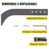 image:imageVEVOR Box Blade Shank 18 Scarifier Shank 4 Holes Box Scraper Shank Ripper Shank with Removable Tapered Teeth and Pins Adjustable Shanks Assembly for Replacement Digging Plowing 6PCS18 6PCS