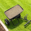 image:imageVEVOR Broadcast Spreader 12ft Spreading Width Push Broadcast Spreader with 13 AllTerrain Tires Adjustable Flow Control 130lbs Capacity Hopper Lawn Spreaders for Fertilizer Seed Ice Melt