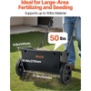 image:imageVEVOR Broadcast Spreader 50LBS Capacity Drop Spreader with Hopper Grate 18 in Spreading Width amp 30 Settings 10 in All Terrain Tires Garden amp Lawn Spreaders for Seed Fertilizer