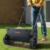 image:imageVEVOR Broadcast Spreader 50LBS Capacity Drop Spreader with Hopper Grate 18 in Spreading Width amp 30 Settings 10 in All Terrain Tires Garden amp Lawn Spreaders for Seed Fertilizer