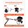 image:imageVEVOR Broadcast Spreader 98ft Spreading Width Push Broadcast Spreader with 10 AllTerrain Tires Adjustable Flow Control 15lbs Capacity Hopper Lawn Spreaders for Fertilizer Seed Small Home Use