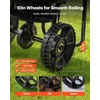 image:imageVEVOR Broadcast Spreader 98ft Spreading Width Push Broadcast Spreader with 10 AllTerrain Tires Adjustable Flow Control 15lbs Capacity Hopper Lawn Spreaders for Fertilizer Seed Small Home Use