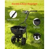 image:imageVEVOR Broadcast Spreader 98ft Spreading Width Push Broadcast Spreader with 10 AllTerrain Tires Adjustable Flow Control 15lbs Capacity Hopper Lawn Spreaders for Fertilizer Seed Small Home Use
