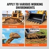image:imageVEVOR Bucket Tooth Bar 60 Heavy Duty Tractor Bucket 7 Teeth Bar for Loader Tractor Skidsteer 4560 lbs LoadBearing Capacity Bolt On Design for Efficient Soil Excavation and Bucket Protection60in