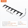 image:imageVEVOR Bucket Tooth Bar 60 Heavy Duty Tractor Bucket 7 Teeth Bar for Loader Tractor Skidsteer 4560 lbs LoadBearing Capacity Bolt On Design for Efficient Soil Excavation and Bucket Protection60in