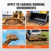 image:imageVEVOR Bucket Tooth Bar 60 Heavy Duty Tractor Bucket 7 Teeth Bar for Loader Tractor Skidsteer 4560 lbs LoadBearing Capacity Bolt On Design for Efficient Soil Excavation and Bucket Protection53in