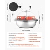 image:imageVEVOR Bud Leaf Bowl Trimmer 24 Spin Cutting Machine with Clear Visibility Dome Sharp Stainless Steel Blades Wet amp Dry Trimming for Buds Leaves Hydroponics Solid Metal Gear Box and Hand PrunerSilver