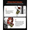 image:imageVEVOR Bud Leaf Bowl Trimmer 24 Spin Cutting Machine with Clear Visibility Dome Sharp Stainless Steel Blades Wet amp Dry Trimming for Buds Leaves Hydroponics Solid Metal Gear Box and Hand PrunerSilver