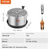 image:imageVEVOR Bud Leaf Bowl Trimmer 24 Spin Cutting Machine with Clear Visibility Dome Sharp Stainless Steel Blades Wet amp Dry Trimming for Buds Leaves Hydroponics Solid Metal Gear Box and Hand PrunerSilver