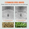 image:imageVEVOR Bud Leaf Bowl Trimmer 24 Spin Cutting Machine with Clear Visibility Dome Sharp Stainless Steel Blades Wet amp Dry Trimming for Buds Leaves Hydroponics Solid Metal Gear Box and Hand PrunerSilver