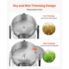 image:imageVEVOR Bud Leaf Bowl Trimmer 24 Spin Cutting Machine with Clear Visibility Dome Sharp Stainless Steel Blades Wet amp Dry Trimming for Buds Leaves Hydroponics Solid Metal Gear Box and Hand PrunerSilver