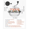 image:imageVEVOR Bud Leaf Bowl Trimmer 24 Spin Cutting Machine with Clear Visibility Dome Sharp Stainless Steel Blades Wet amp Dry Trimming for Buds Leaves Hydroponics Solid Metal Gear Box and Hand PrunerSilver