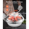 image:imageVEVOR Bud Leaf Bowl Trimmer 24 Spin Cutting Machine with Clear Visibility Dome Sharp Stainless Steel Blades Wet amp Dry Trimming for Buds Leaves Hydroponics Solid Metal Gear Box and Hand PrunerSilver